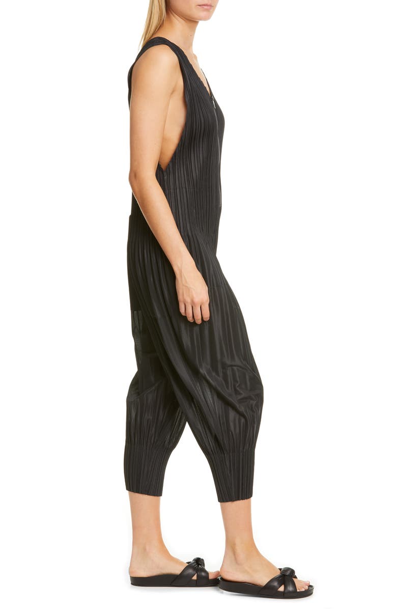Pleats Please Issey Miyake Pleated Jumpsuit, Alternate, color, 
