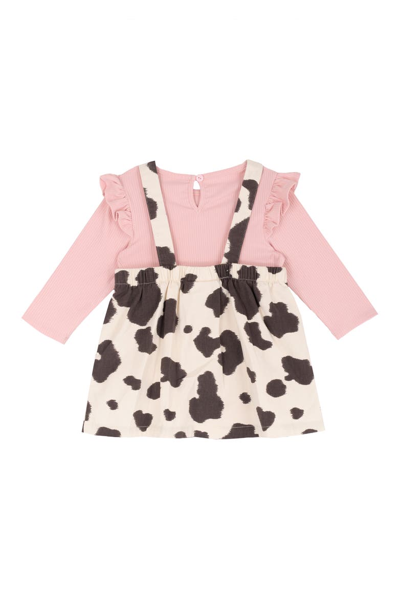 Twill Jumper, Bodysuit, Headband & Socks Set, Alternate, color, CREAM