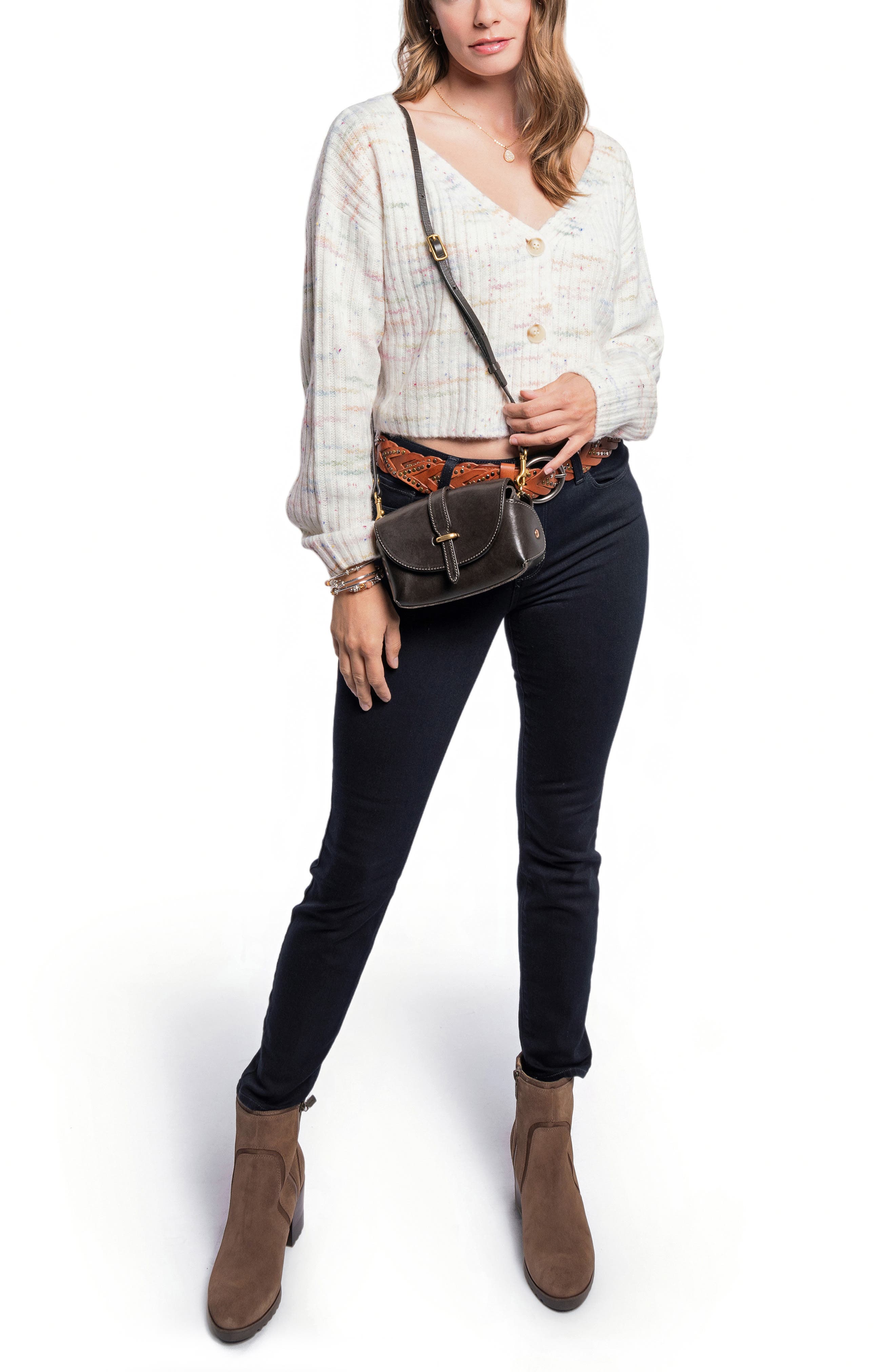 OLD TREND Pamela Leather Crossbody Bag, Alternate, color, Slate