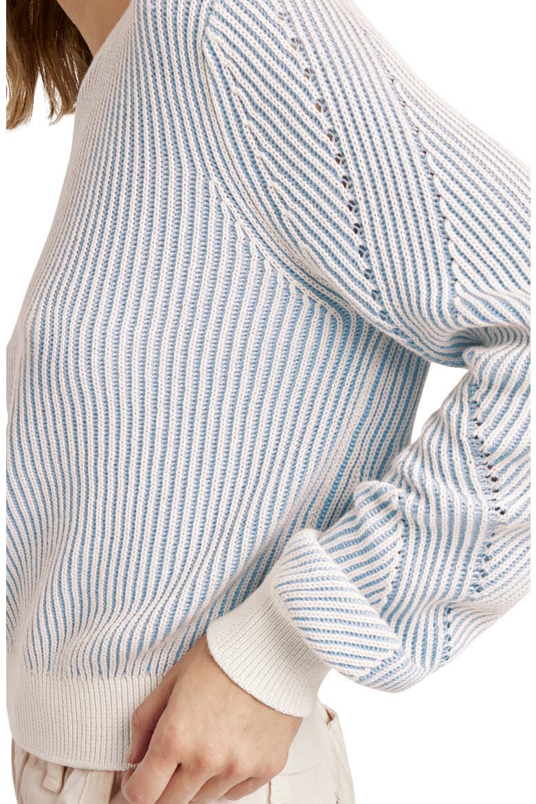 Ashlyn Rib Cotton Sweater, Alternate, color, MOONSTONE/ STAR
