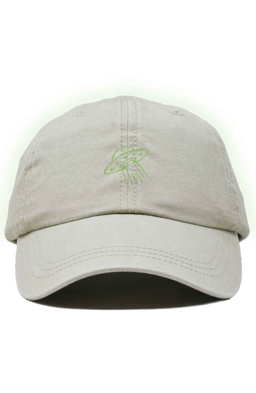 Dalix Ufo Hat In Washed Stone White