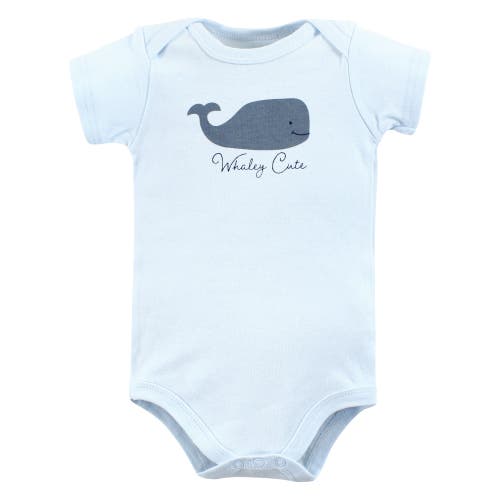 Hudson Baby Cotton 3-piece Bodysuit Bundle In Blue