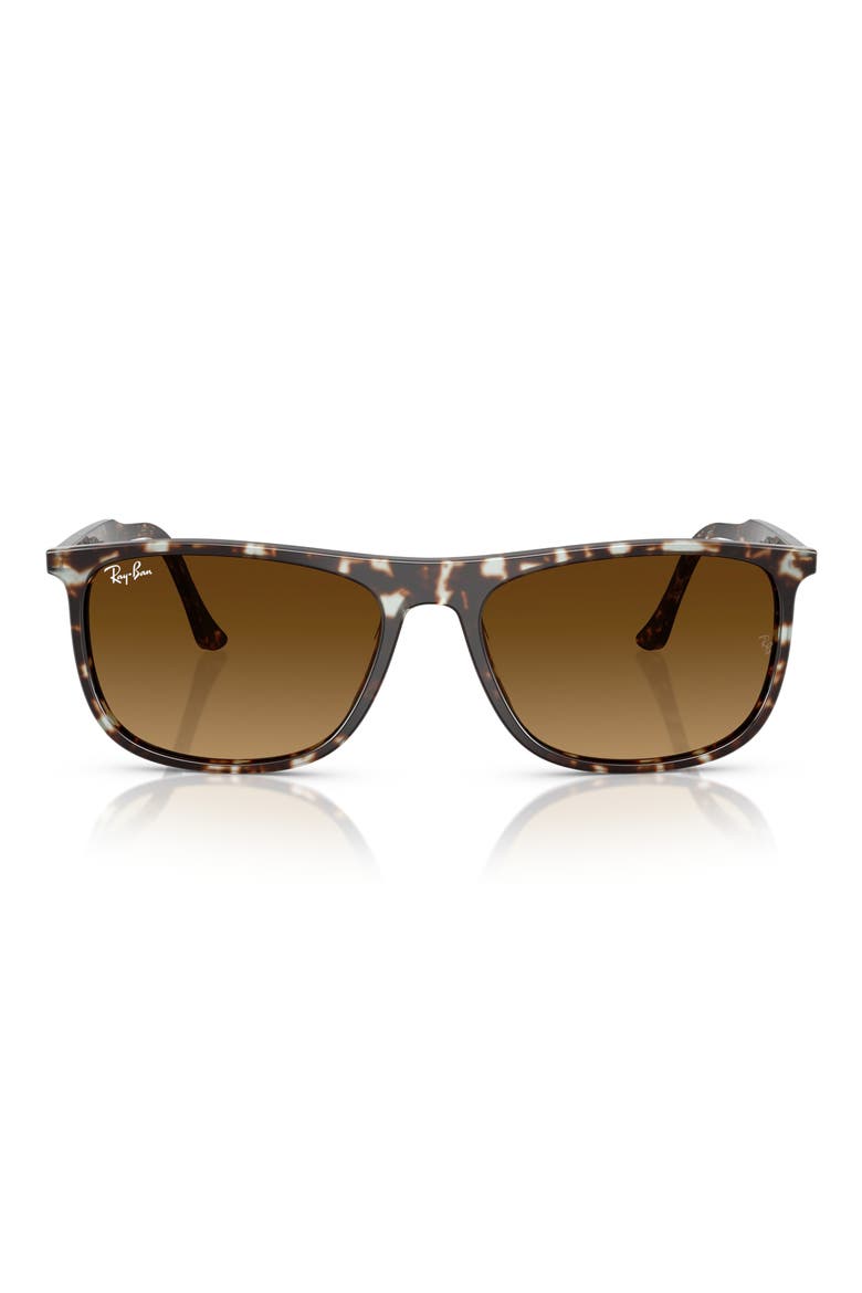 61mm Rectangle Sunglasses, Main, color, YELLOW