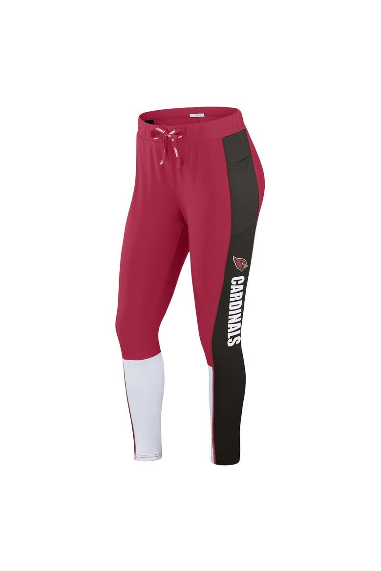 Women's WEAR by Erin Andrews Cardinal/Black Arizona Cardinals Color-Block Leggings, Alternate, color, Cardinal