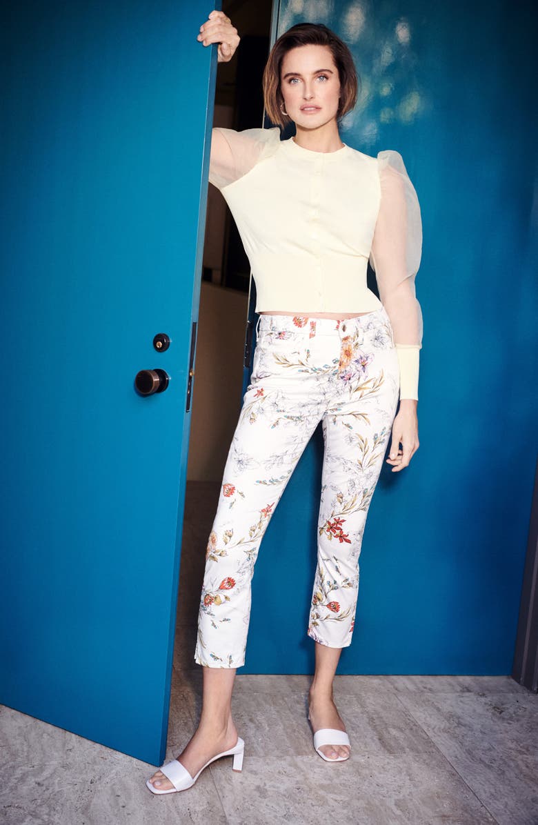 JEN7 by 7 For All Mankind JEN7 Print Crop Skinny Pants, Alternate, color, 