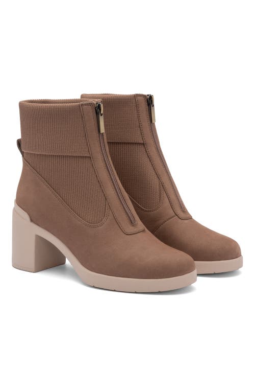 Abeo Metropolis Zip Boot In Beige - Regular