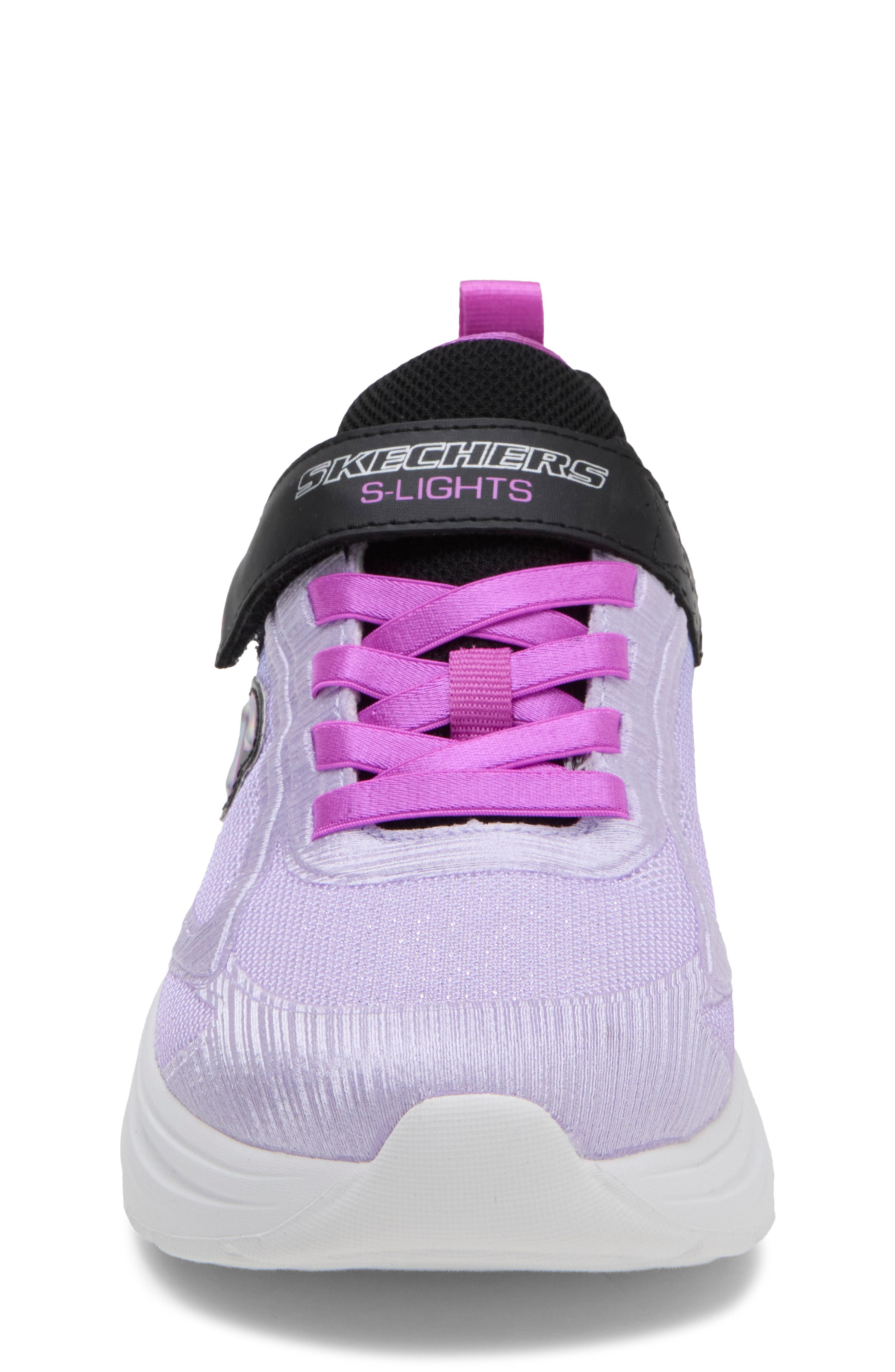 Kids' S-Lights Sola Glow 2.0 Dazzle Steps Sneaker, Alternate, color, BLACK LAVENDER