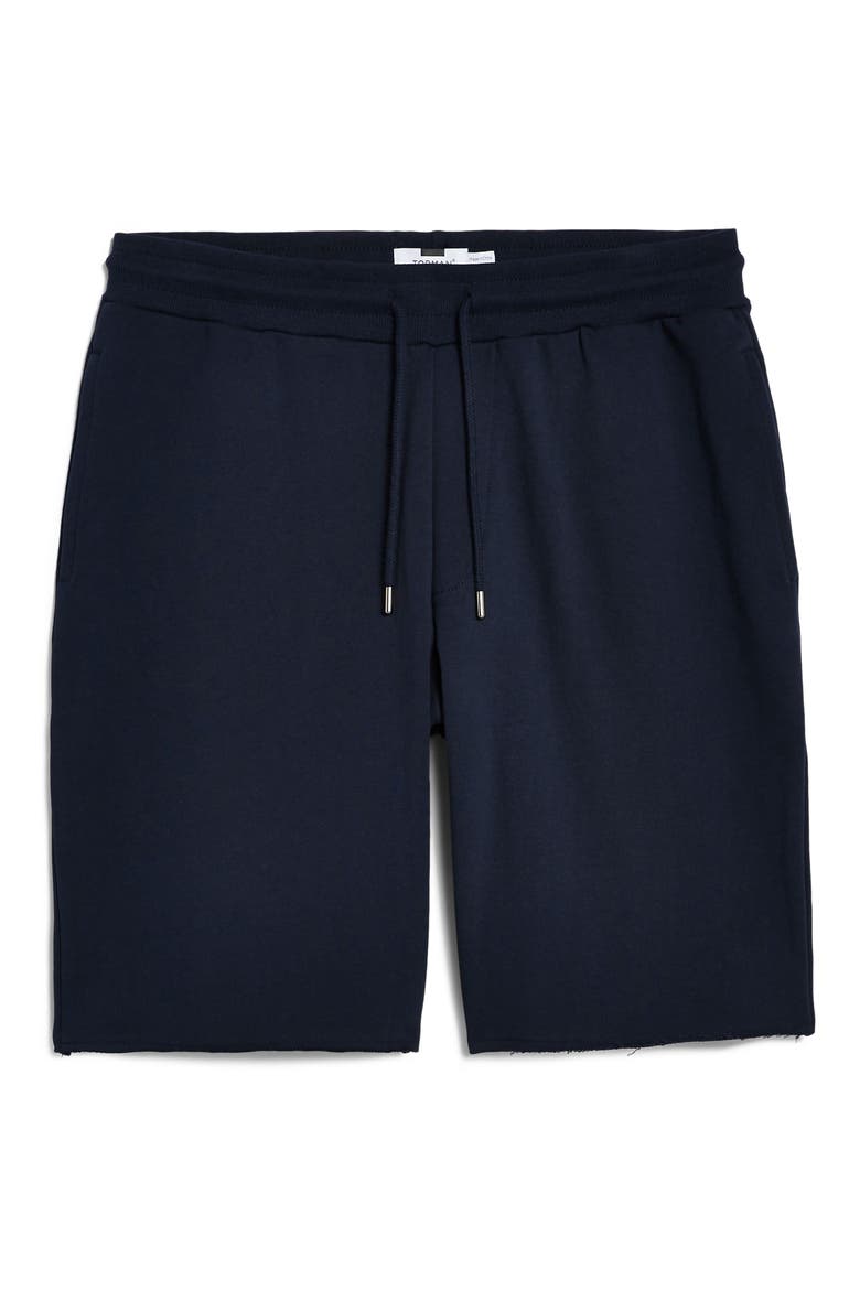 Jersey Sweat Shorts, Alternate, color, NAVY BLUE
