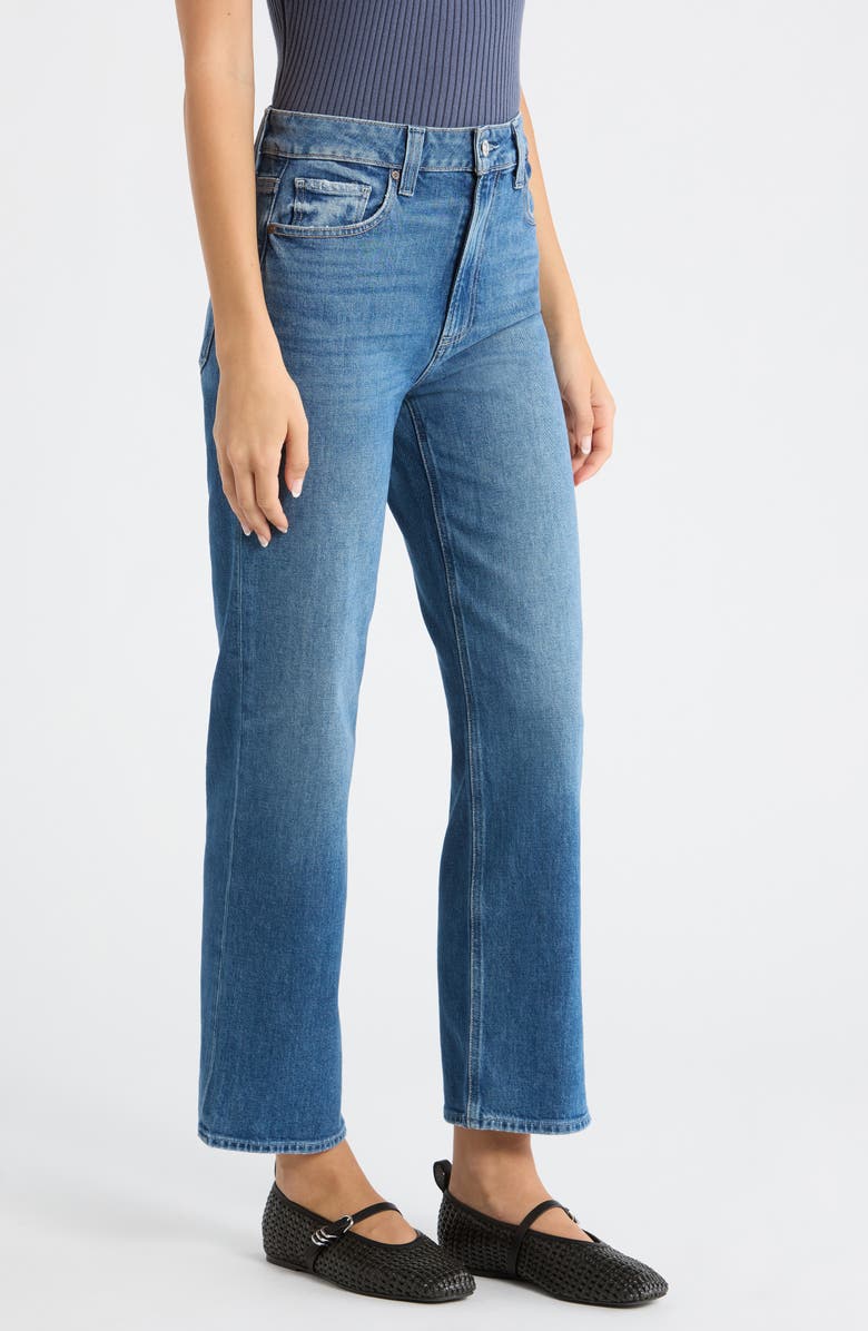 PAIGE Stevie High Waist Ankle Straight Leg Jeans, Alternate, color, Stoneview