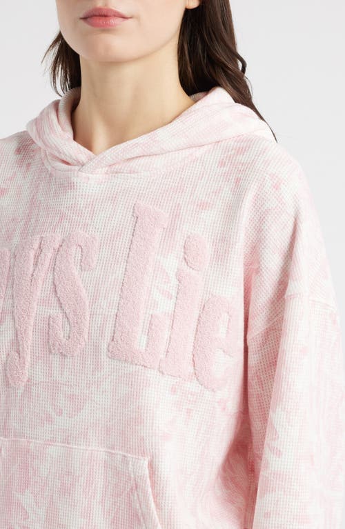 Boys Lie Manhunt Racer Hoodie In Pink