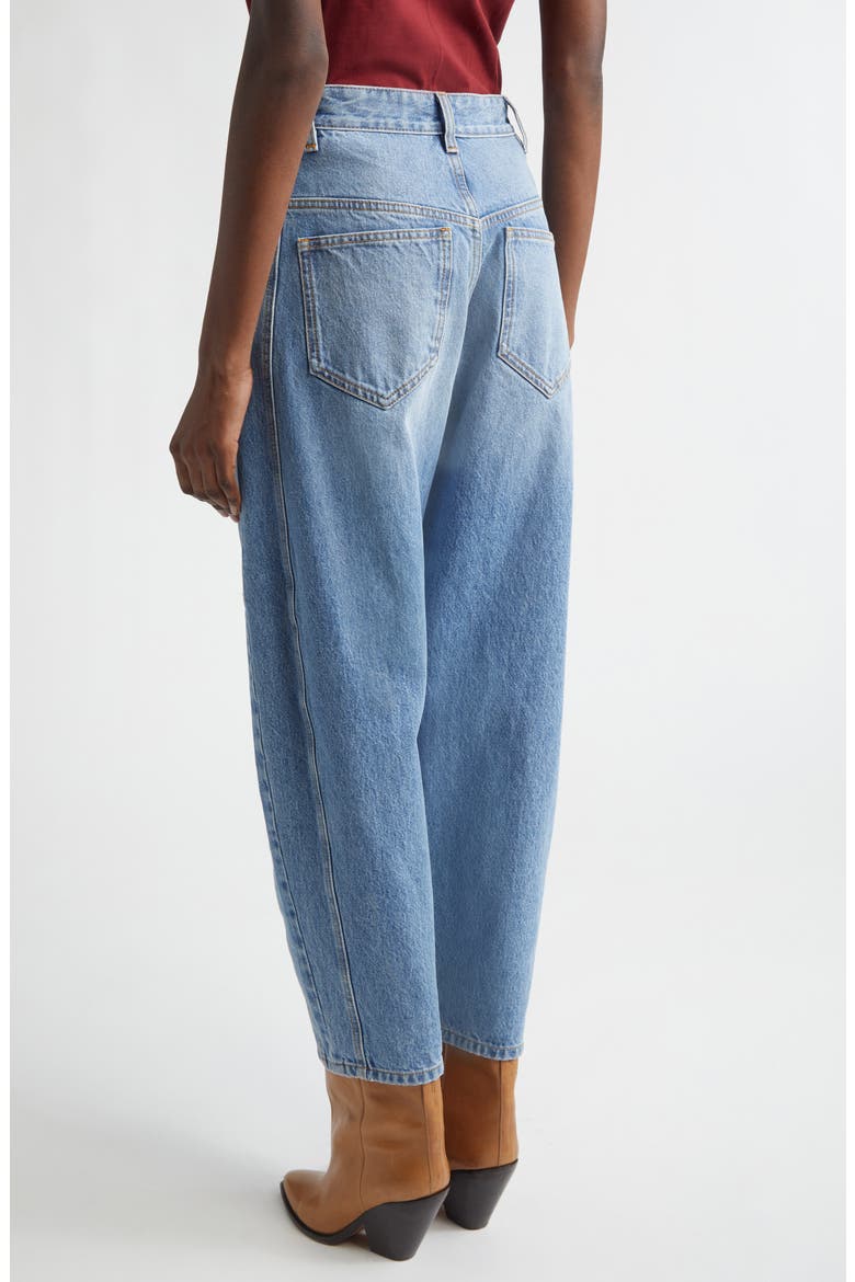 Oriane Barrel Leg Jeans, Alternate, color, LIGHT BLUE