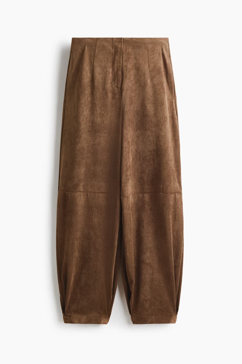Barrel-leg Pants, Main, color, Brown
