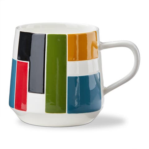Everyday Knoll Earthenware Mug Multi 18 oz 4x4x4 in