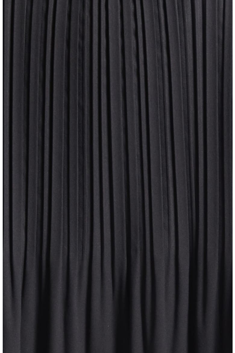 Pleated Double Breasted Jacket, Alternate, color, BLACK