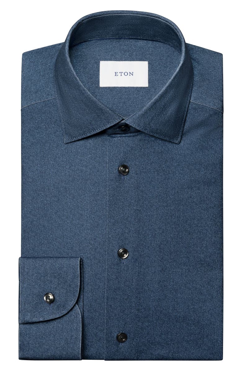 Eton Slim Fit 4Flex Fit Stretch Jersey Dress Shirt, Alternate, color,