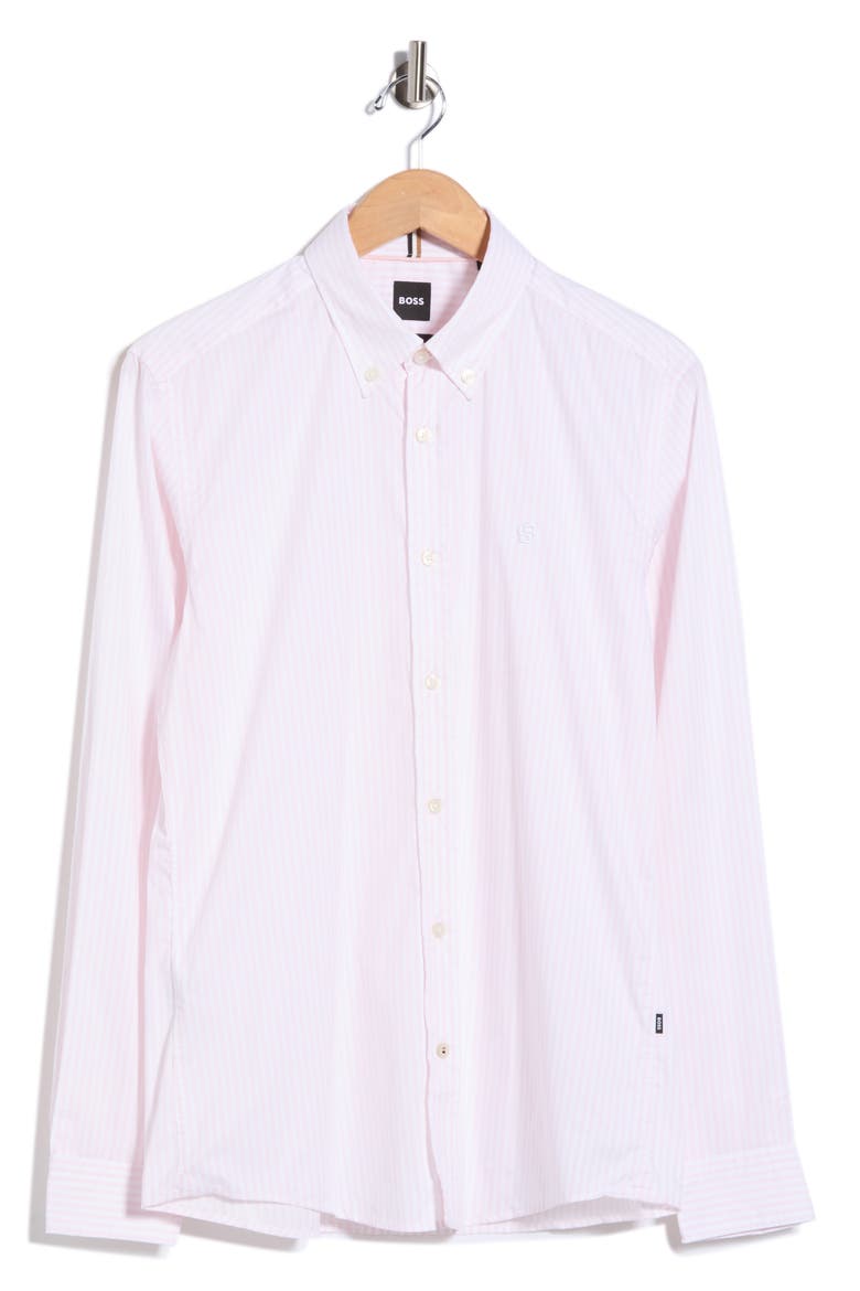 Roan Button-Up Shirt, Main, color, LIGHT/ PASTEL PINK