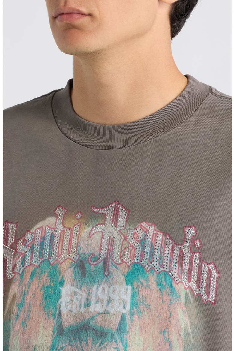 KSaint Excess Graphic T-Shirt, Alternate, color, CHARCOAL