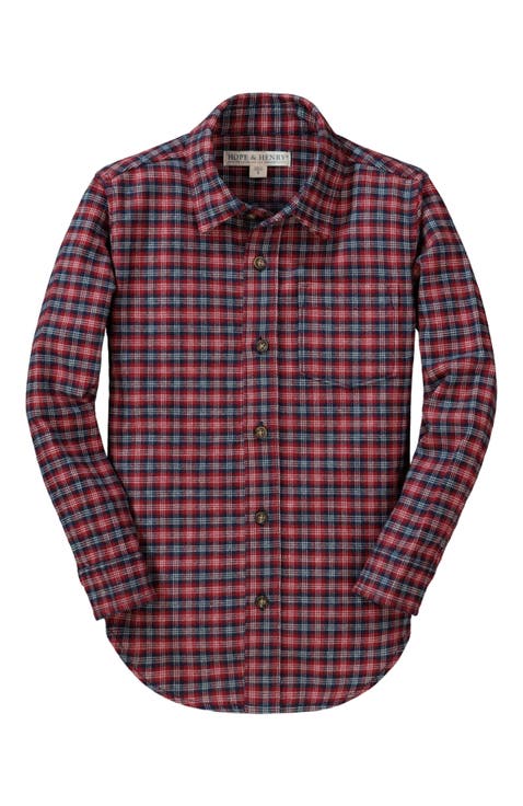 Baby Boys' Organic Flannel Shirt, Infant