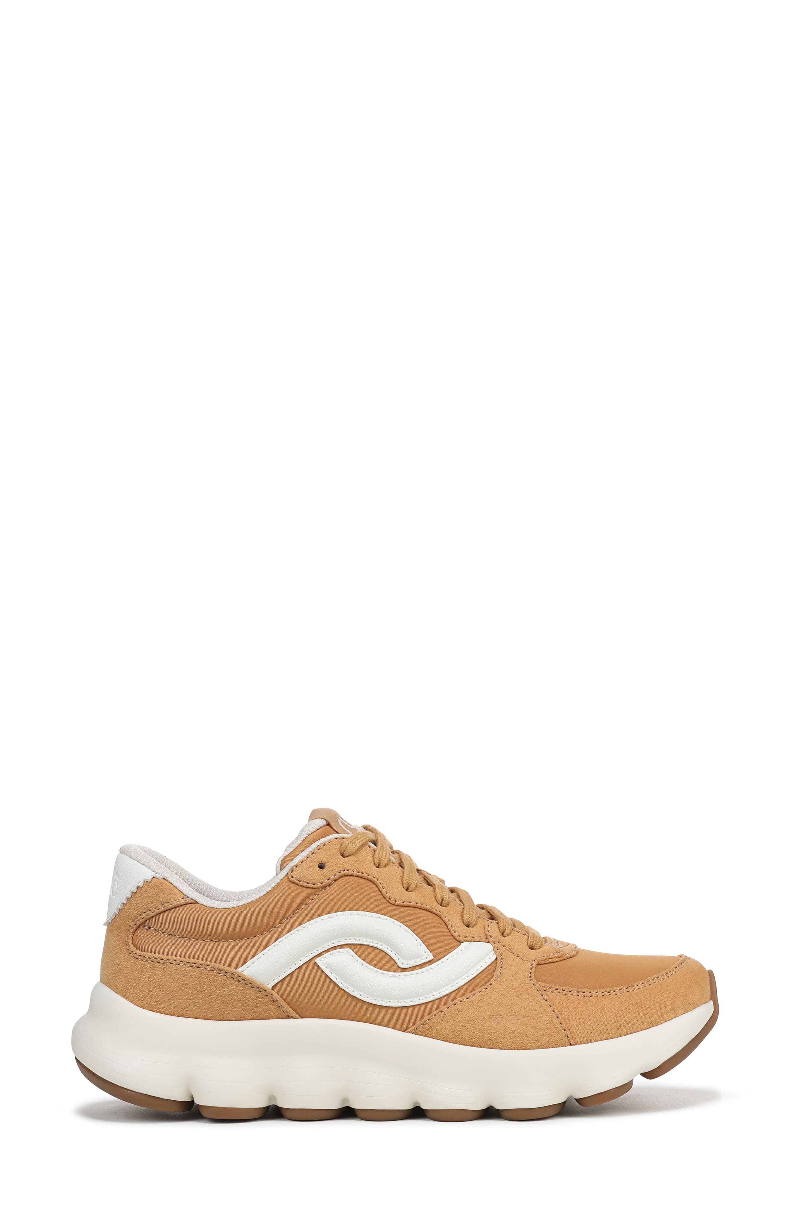 PodFlow Retro Walking Sneaker, Alternate, color, YELLOW OAK