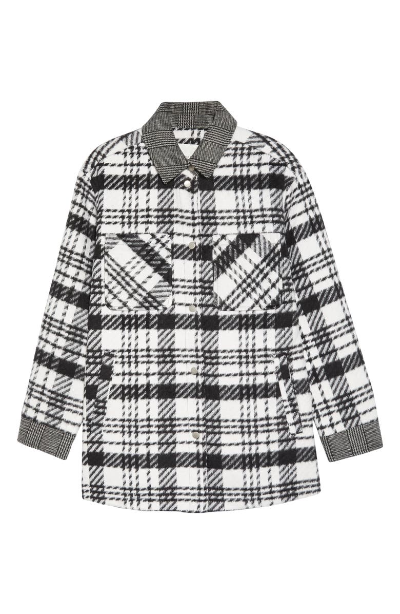 Avec Les Filles Mixed Plaid Shacket, Alternate, color,