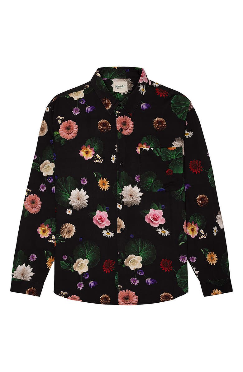 KUWALLA Floral Button-Up Shirt, Main, color, 