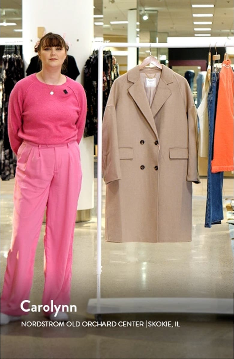 Amnesia Oversized Wool Blend Coat, sales video thumbnail