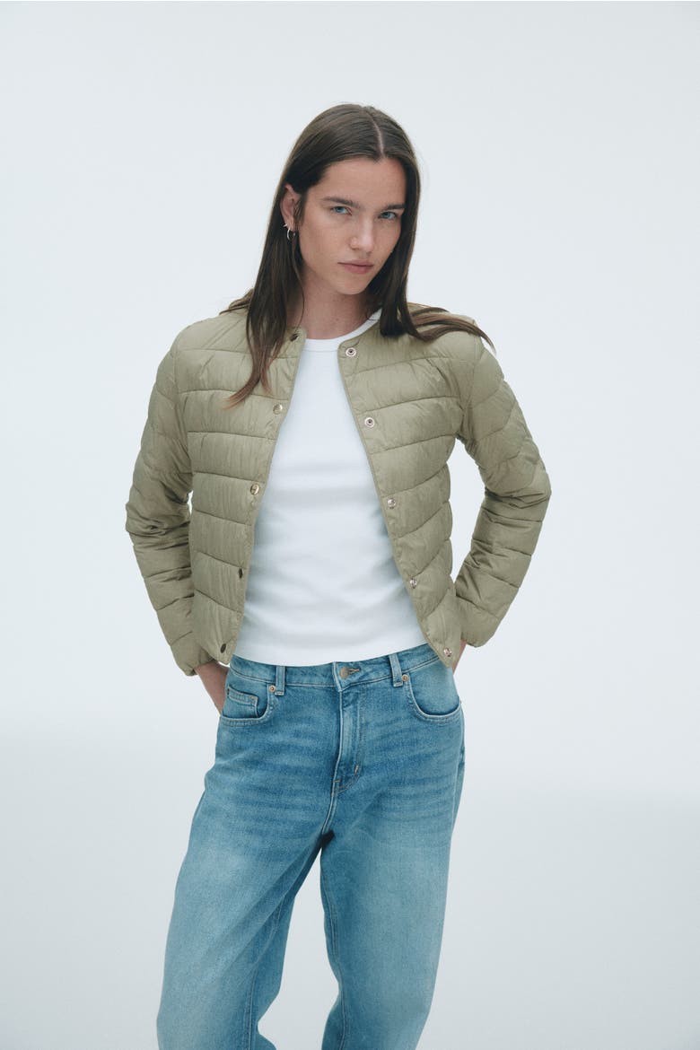 Quilted Jacket, Main, color, Khaki green