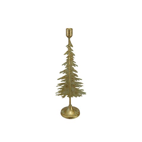 Patina Iron Tree Silhouette Taper Holder