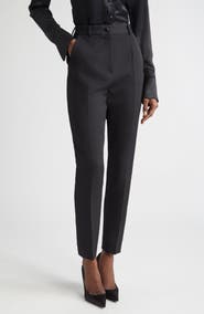 Dolce&Gabbana Tailored Wool & Silk Blend Tuxedo Pants