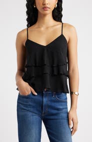 Open Edit Ruffle Tiered Camisole