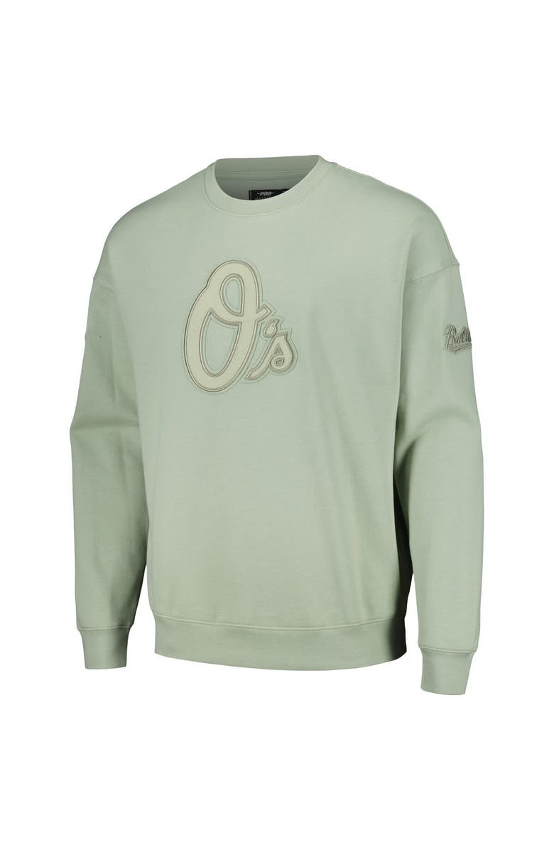 PRO STANDARD Men's Pro Standard Green Baltimore Orioles Neutral Drop Shoulder Pullover Sweatshirt, Alternate, color,