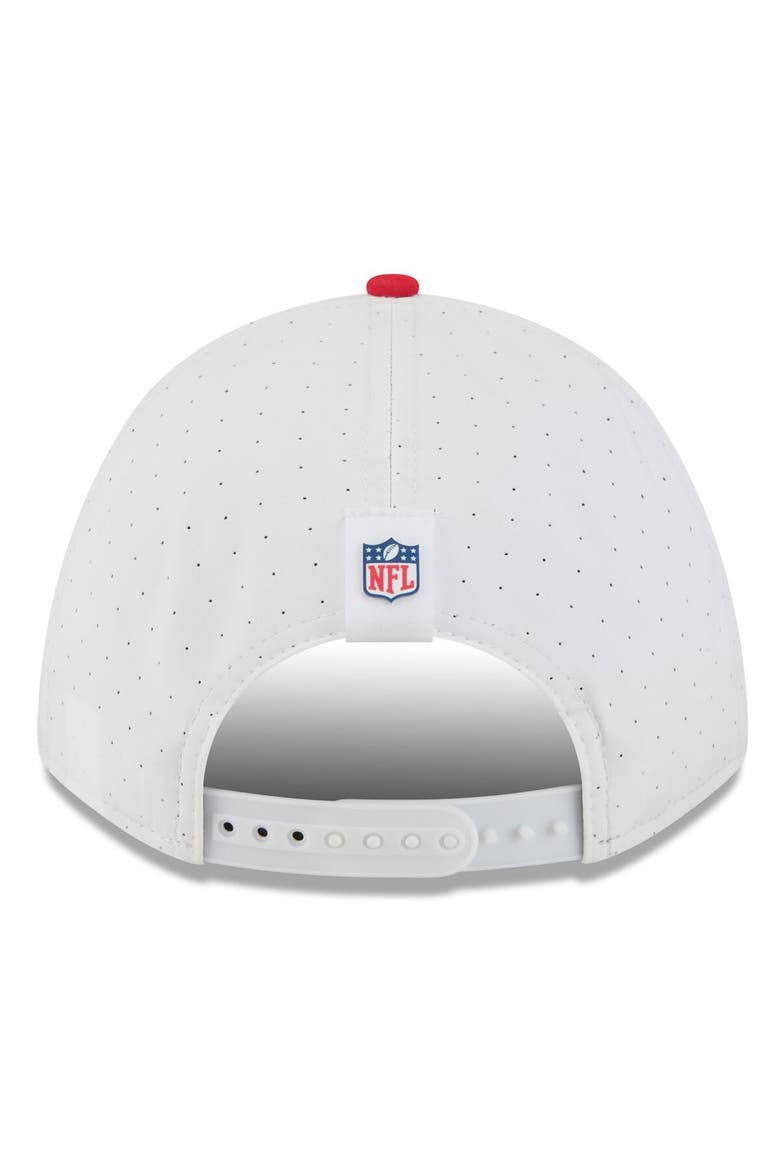 Men's New Era  White/Red Kansas City Chiefs 2025 NFL Training Camp A-Frame 9FORTY Adjustable Hat, Alternate, color, White