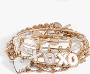 Alex and Ani Love Bangle Set of 5