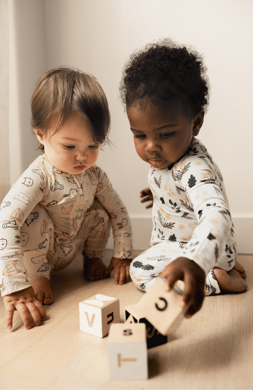 Kindred Bravely Zip Up Baby Pajamas In Multi