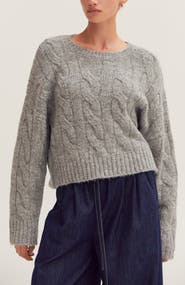 CRESCENT Cable Knit Sweater