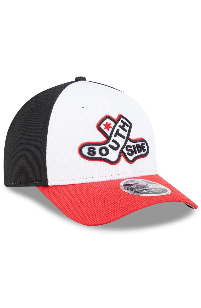 New Era Men's New Era White/Red Chicago White Sox 2025 City Connect Batting Practice 9FORTY M-Crown Adjustable Hat, Alternate, color, 