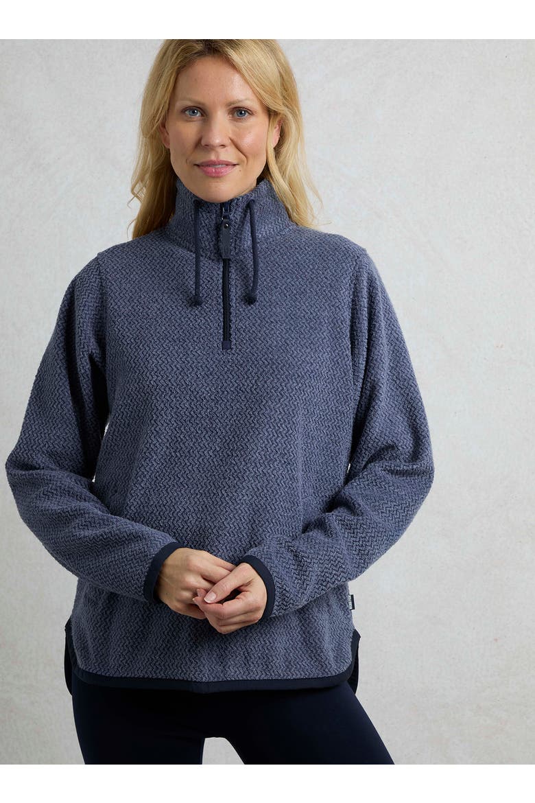 Odina 1/4 Zip Zig Zag Fleece, Main, color, Dark Blue