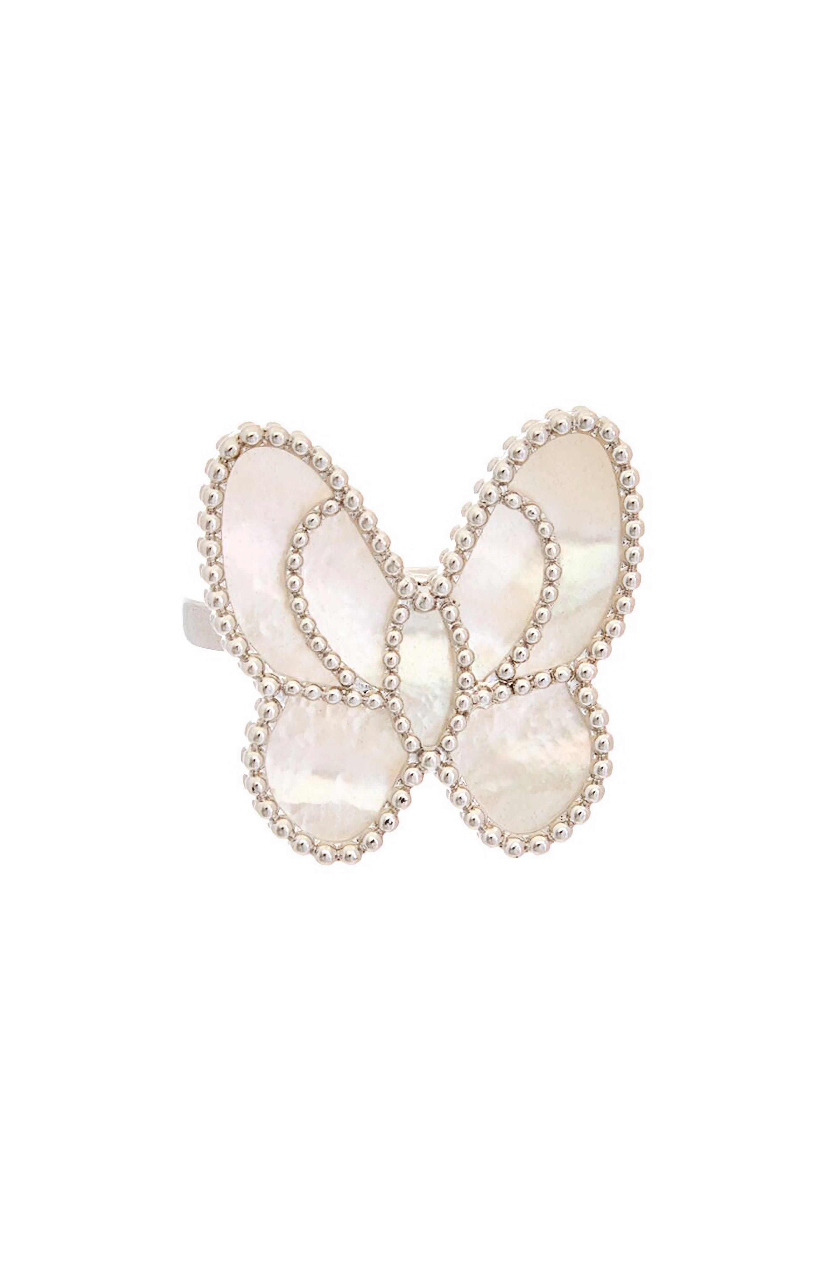 Mother-of-Pearl Butterfly Ring