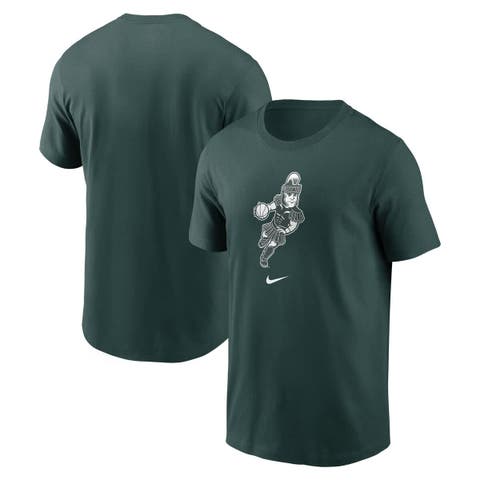 Men's Nike Green Michigan State Spartans Basketball Sparty Sport T-Shirt