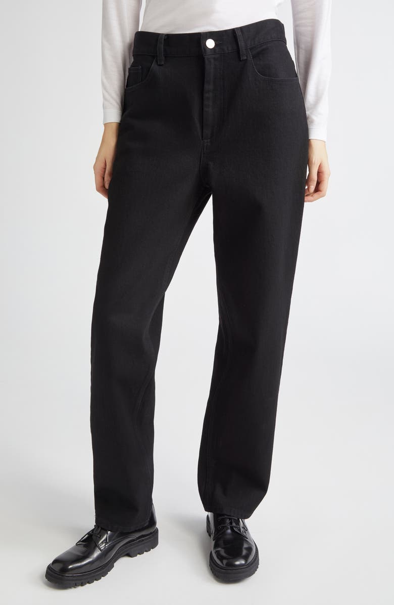 PARTOW Wyatt Straight Leg Jeans, Main, color, Black