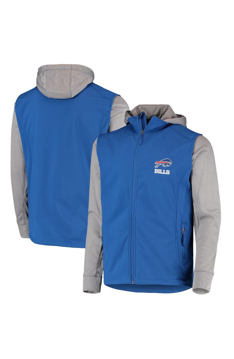 DUNBROOKE Men's Dunbrooke Royal/Gray Buffalo Bills Alpha Full-Zip Jacket, Main, color, Royal