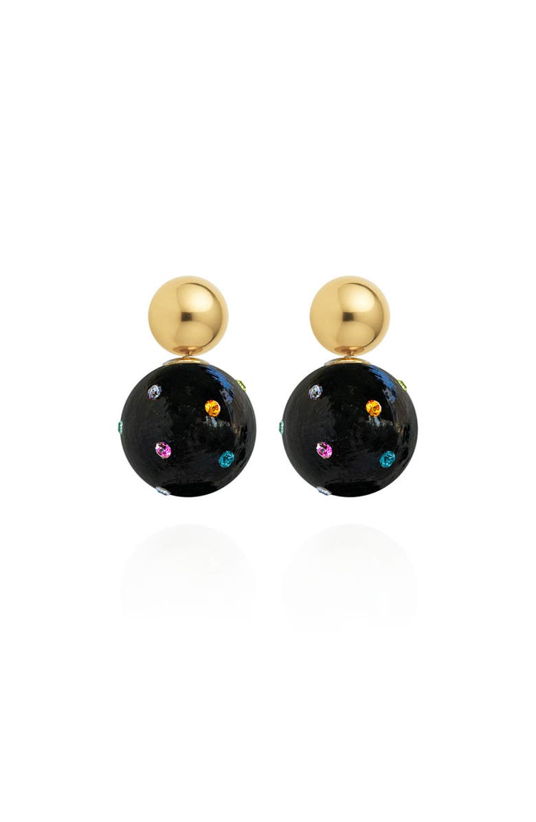 Saulė Label Lilou Jet Earrings, Main, color, Raven