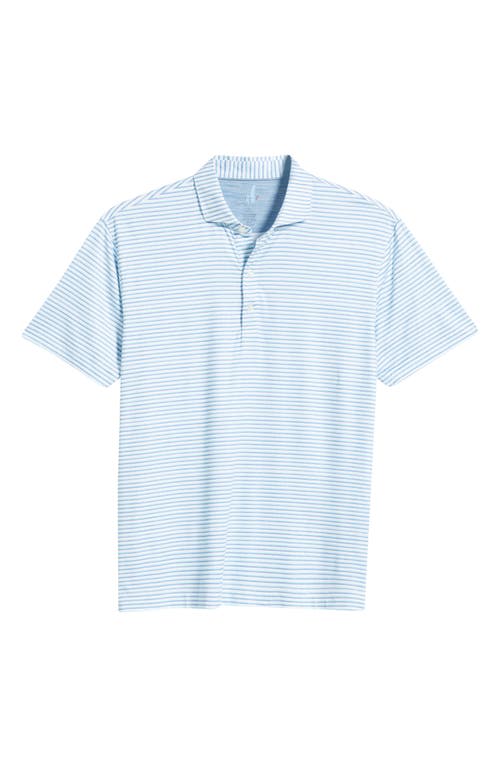 Johnnie-o Warwick Stripe Prep-formance Polo In Blue