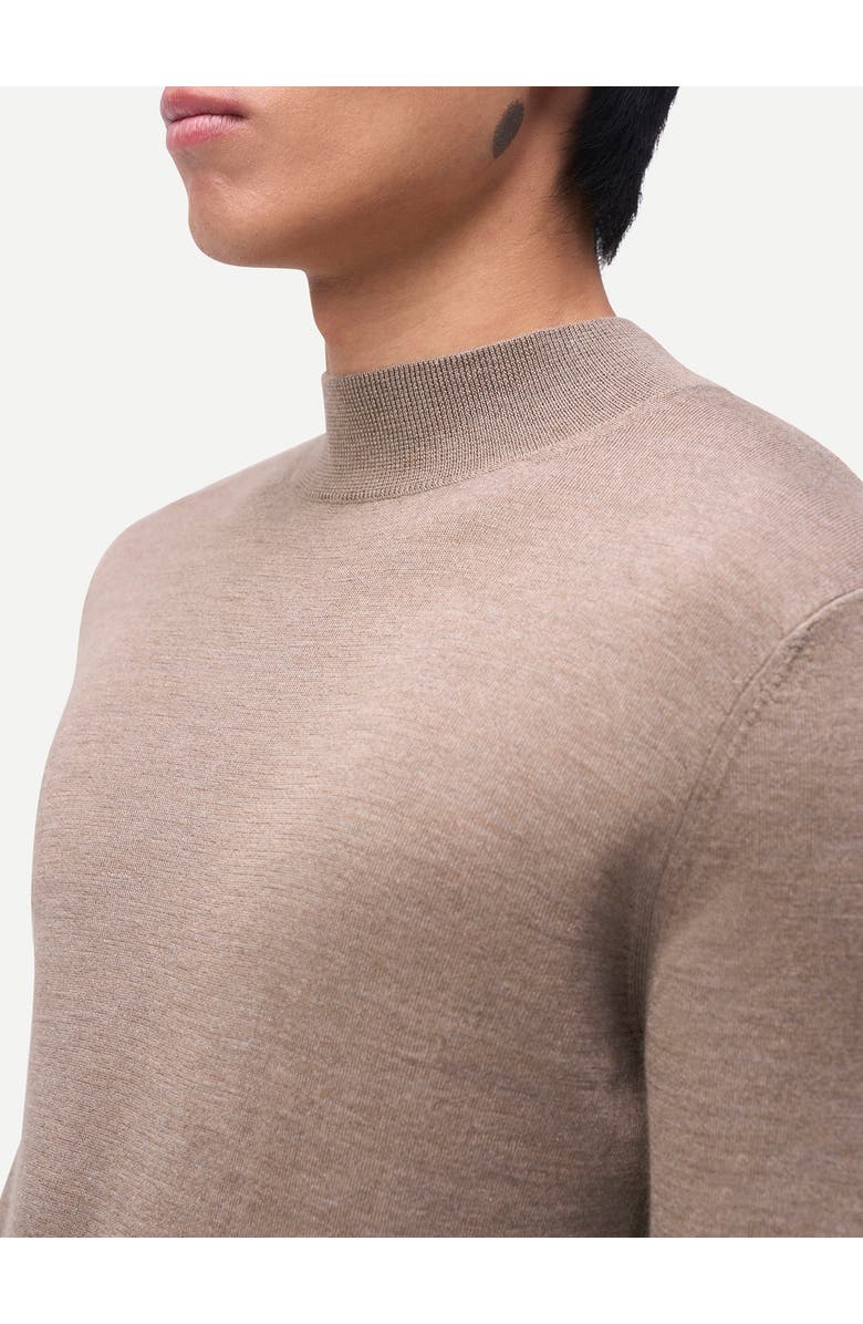 Gobi Cashmere Men Cashmere Silk High Neck Sweater, Alternate, color, Timber Wolf