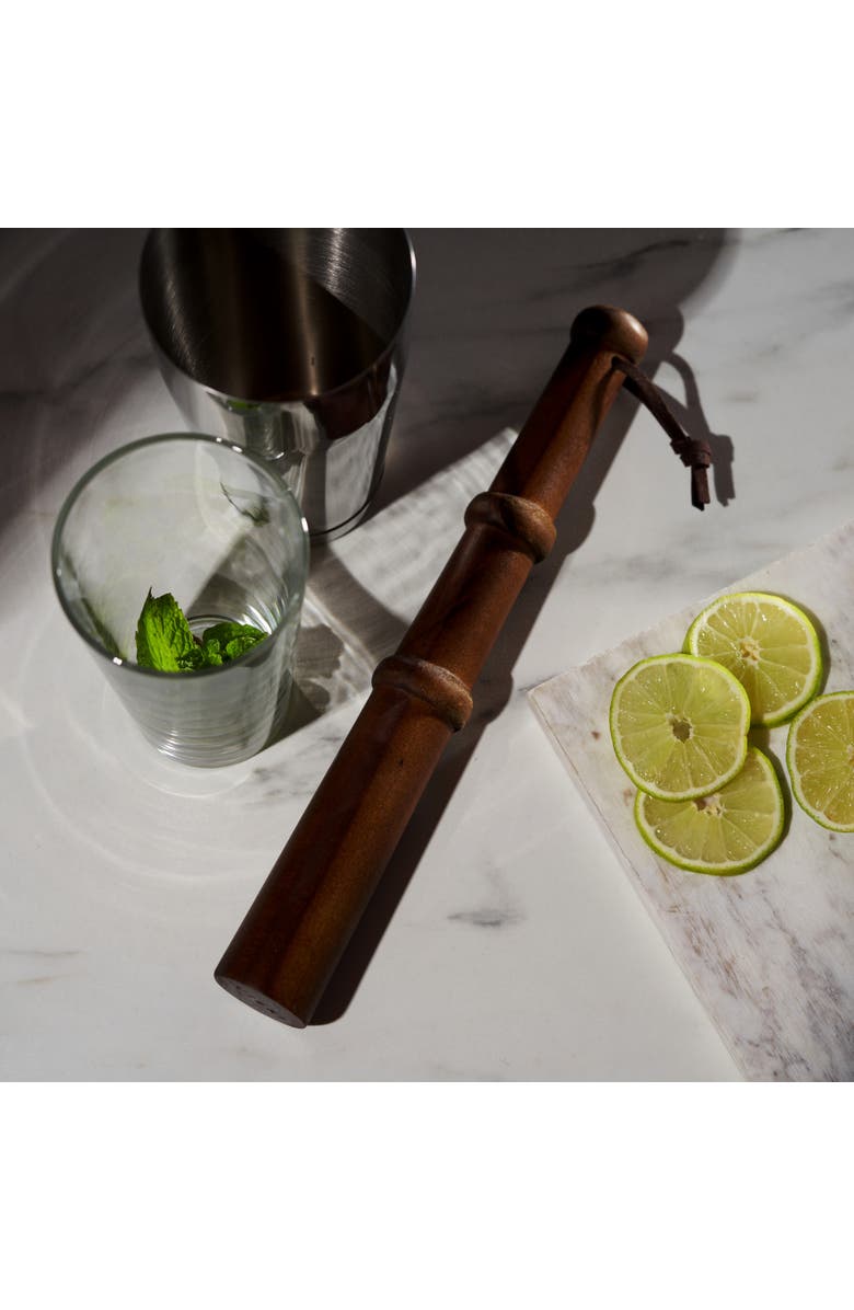 Viski Professional 12" Muddler with Acacia Wood, Alternate, color, 