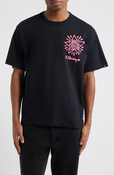 x Keith Haring Pop Shop Dragon Graphic T-Shirt