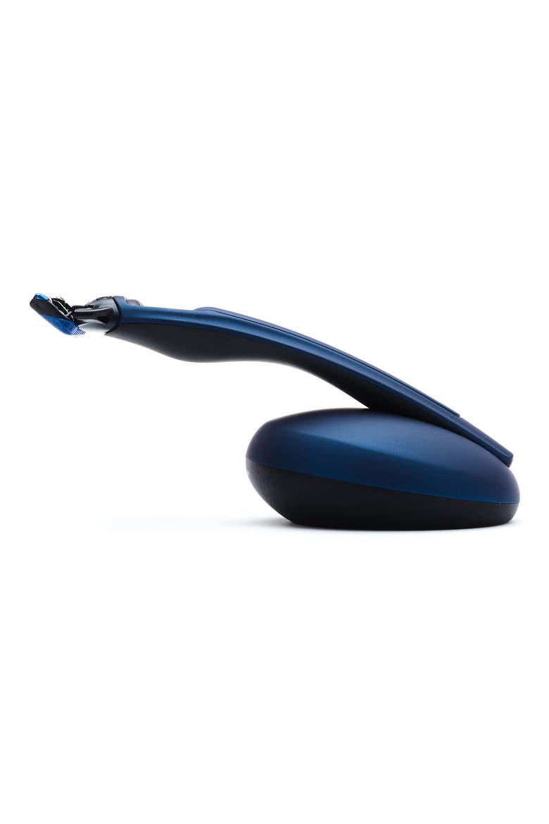 X1 Matte Red Razor and Stand Set, Alternate, color, MATTE BLUE