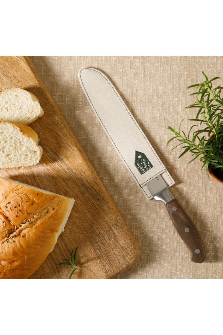 German Steel Bread Knife, Alternate, color, Natural Wood