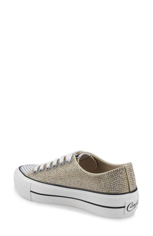 Candies Candie's Leann Low Top Platform Sneaker In Gold
