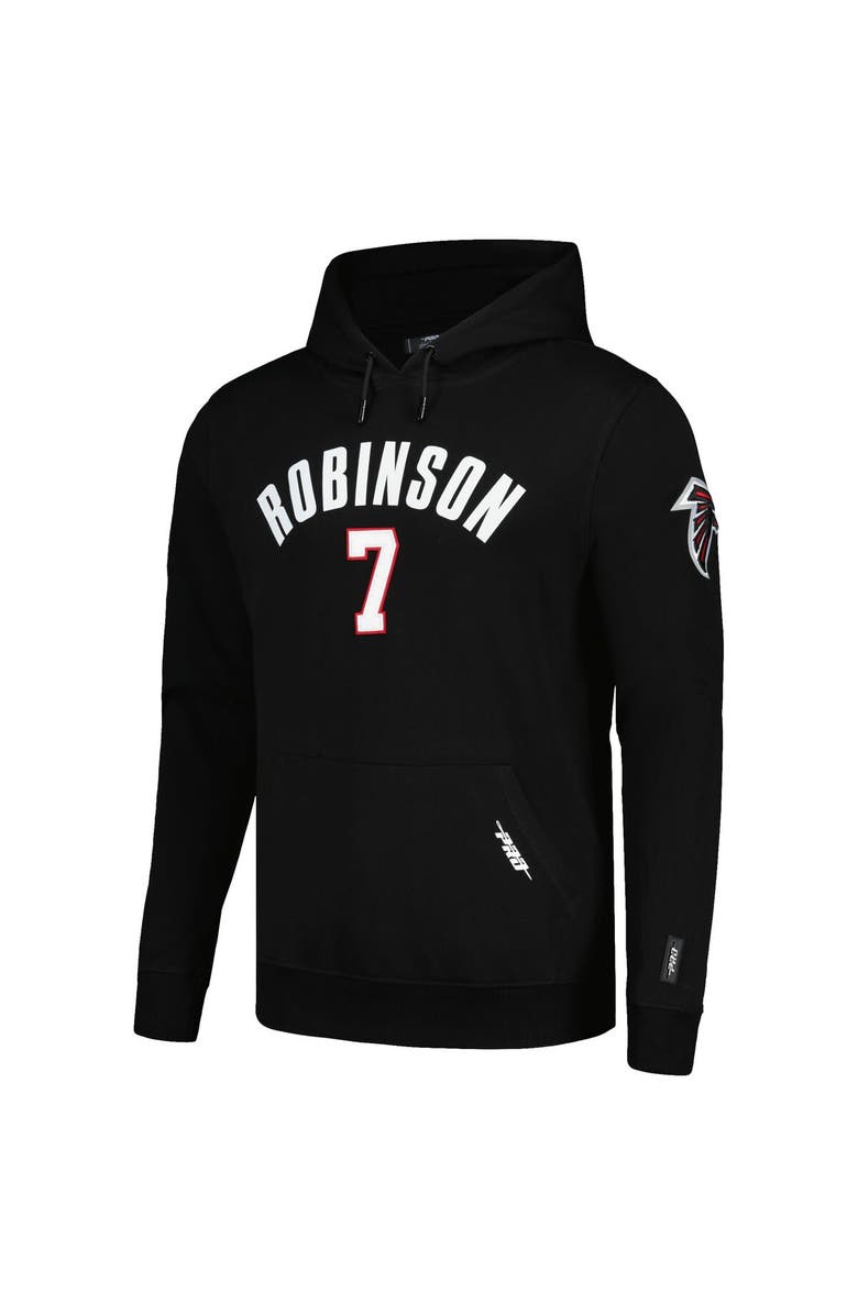 PRO STANDARD Men's Pro Standard Bijan Robinson Black Atlanta Falcons Player Name & Number Pullover Hoodie, Alternate, color, 